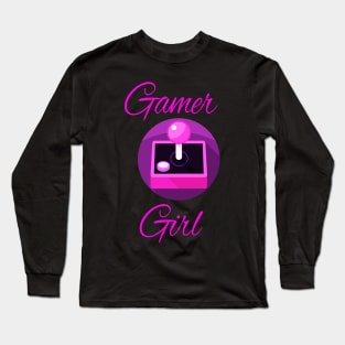 Cute Gamer Girl shirt gift for girls and women Long Sleeve T-Shirt